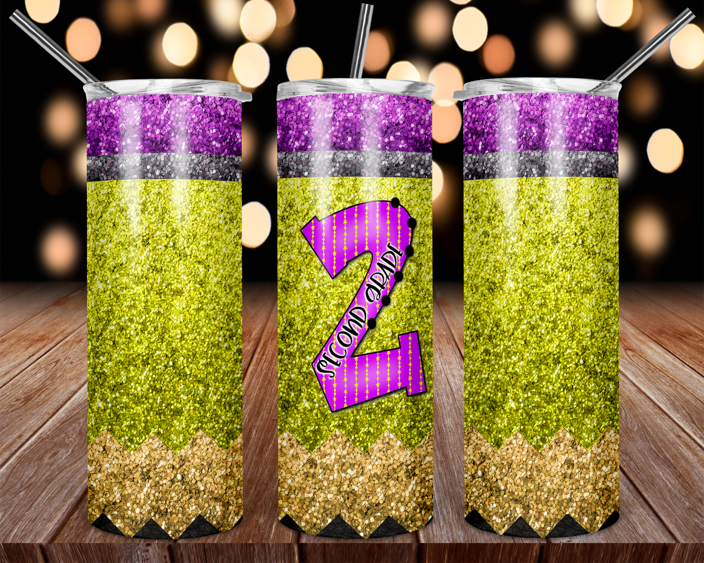 Glitter School 1st Grade-5th Grade Tumbler