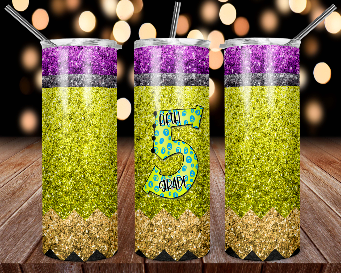 Glitter School 1st Grade-5th Grade Tumbler