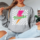 Heritage Trails Hawks Neon Bolt Adult Long Sleeve TShirt