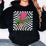 Heritage Trails Hawks Neon Bolt Adult Hooded Sweatshirt