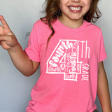 Back To School Kids Grade Typography T-Shirt
