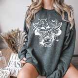 Halloween Highland Cow T-shirt Sweatshirt
