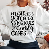 Mistletoe Candy Canes Christmas Heavy Blend Sweatshirt
