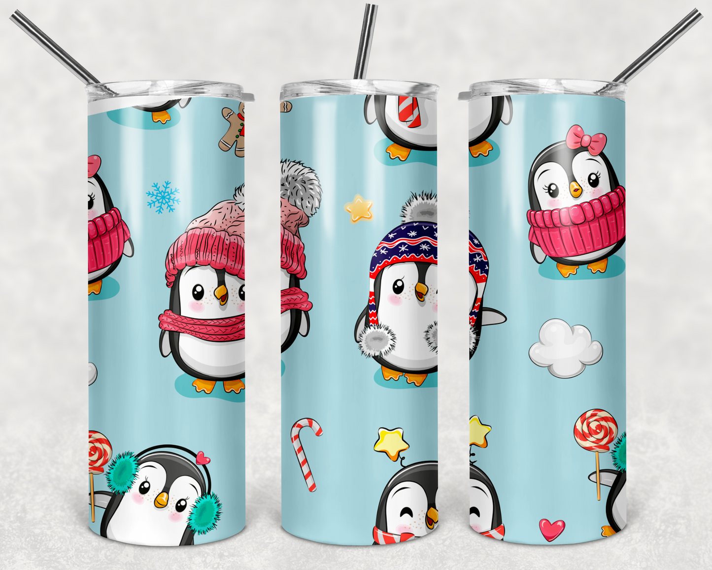 Christmas Penguin Tumbler