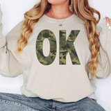 Camo OK Oklahoma T-shirt or Sweatshirt