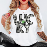 Checker Lucky T-shirt or Sweatshirt
