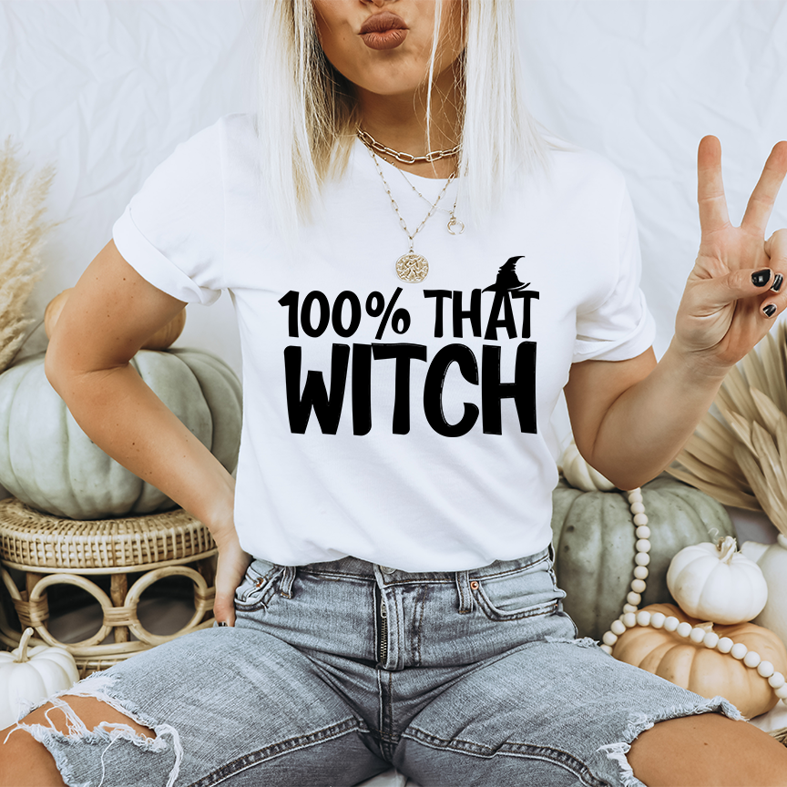 100 Percent That Witch Shirt Gildan Sofstyle T-shirt