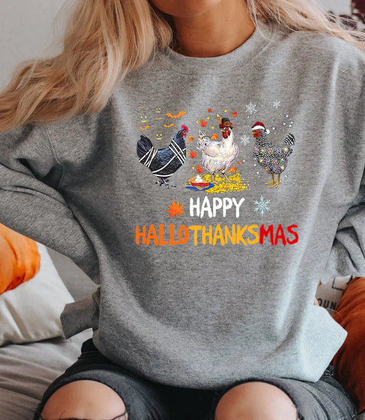 Happy HalloThankMas Chicken  T-shirt or Sweatshirt