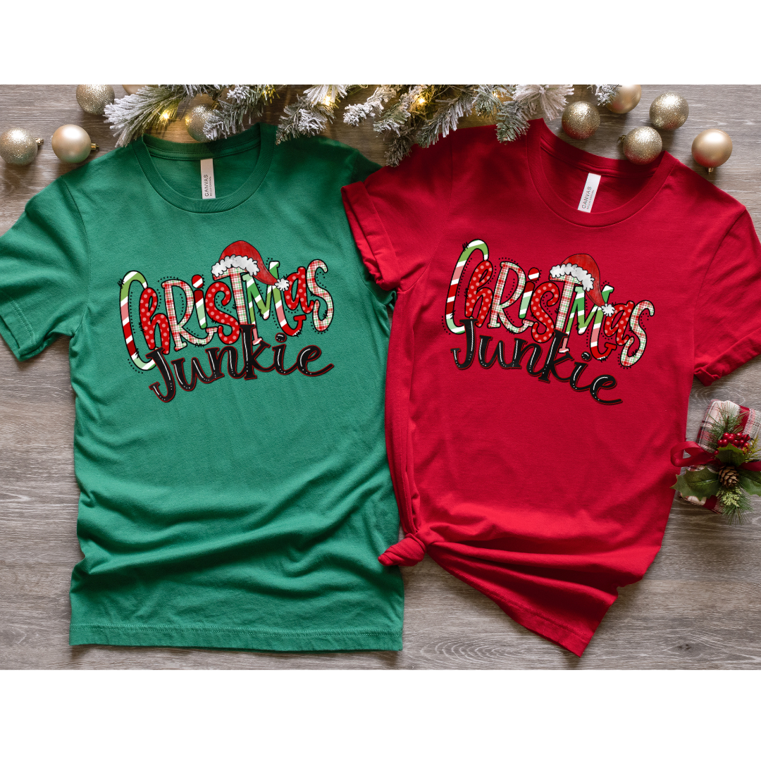 Christmas Junkie Bella Canvas T-shirt