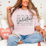 Valentines Typography Gildan Tshirt or Crewneck