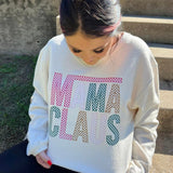 Mama Clause Oversized Corded Crew