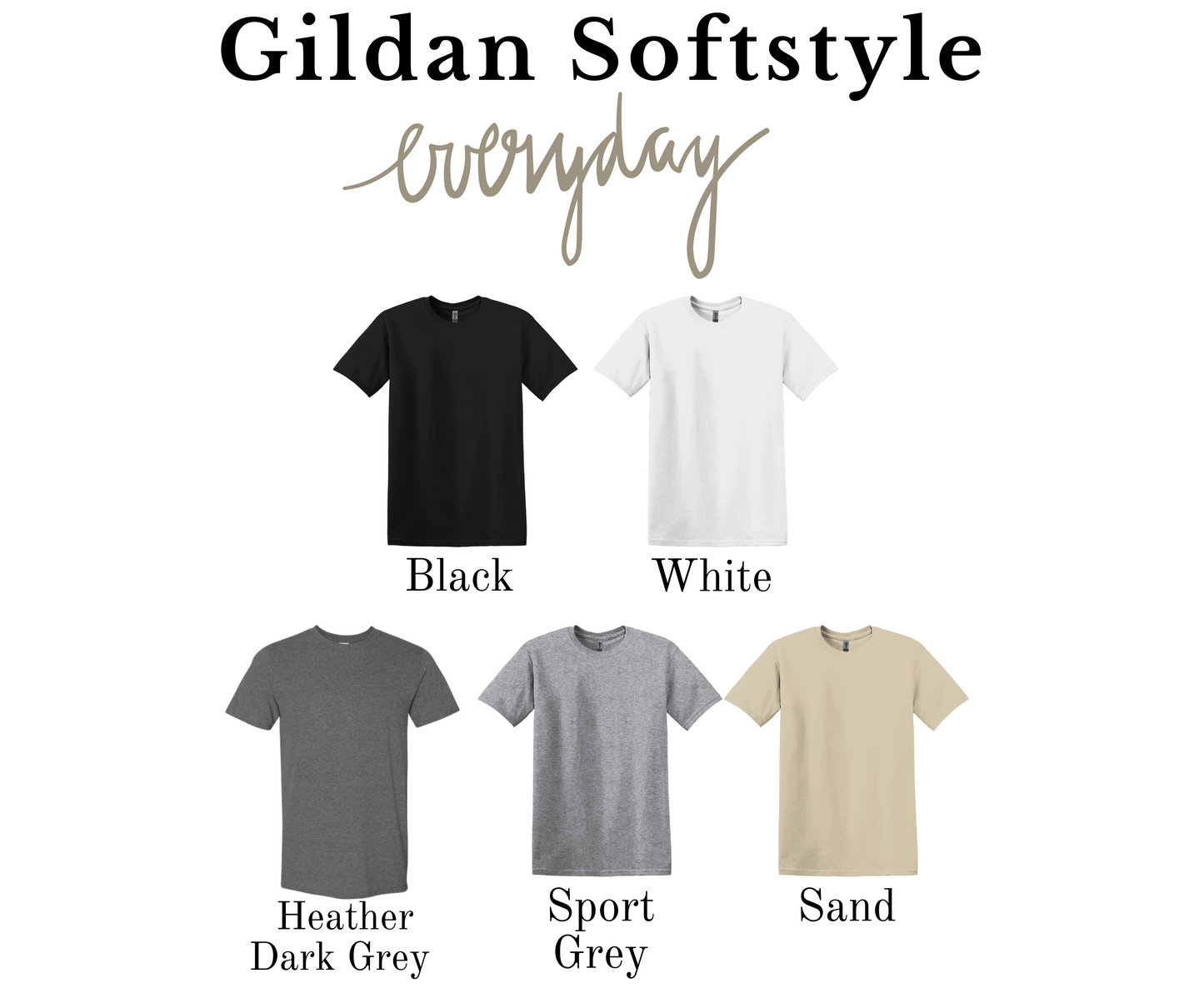 Lucky Stacked Gildan Softstyle Tshirt or Sweatshirt