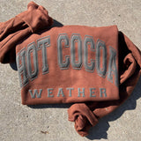 Christmas Hot Cocoa Weather PUFF Gildan Sweathshirt