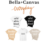 Distressed Mustangs Stacked Grunge Bella Canvas T-shirt