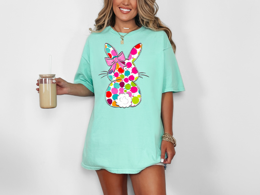 Dotted Easter Bunny Comfort Colors T-shirt