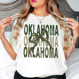 Oklahoma Matching Stacked Camo Greens T-shirt or Sweatshirt