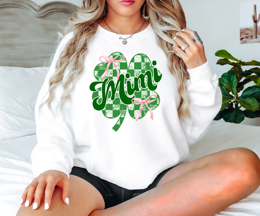 Coquette Checker Shamrock Mimi T-shirt or Sweatshirt