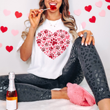 Valentine Dog Paw Heart Gildan T-shirt or Sweatshirt