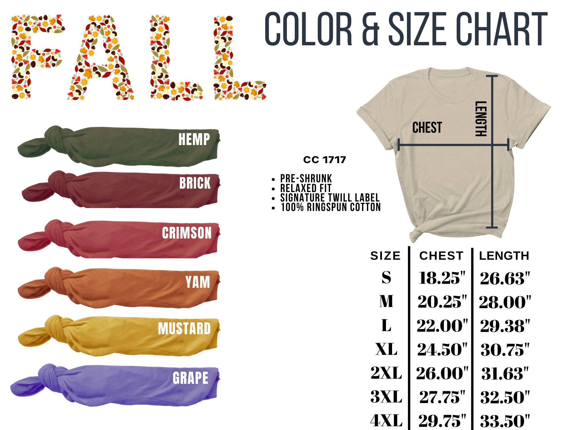 a white t - shirt with the words fall on it