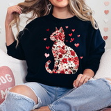 Rose Cat Gildan T-shirt or Sweatshirt