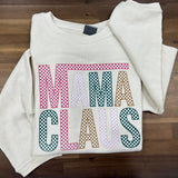 Mama Clause Oversized Corded Crew
