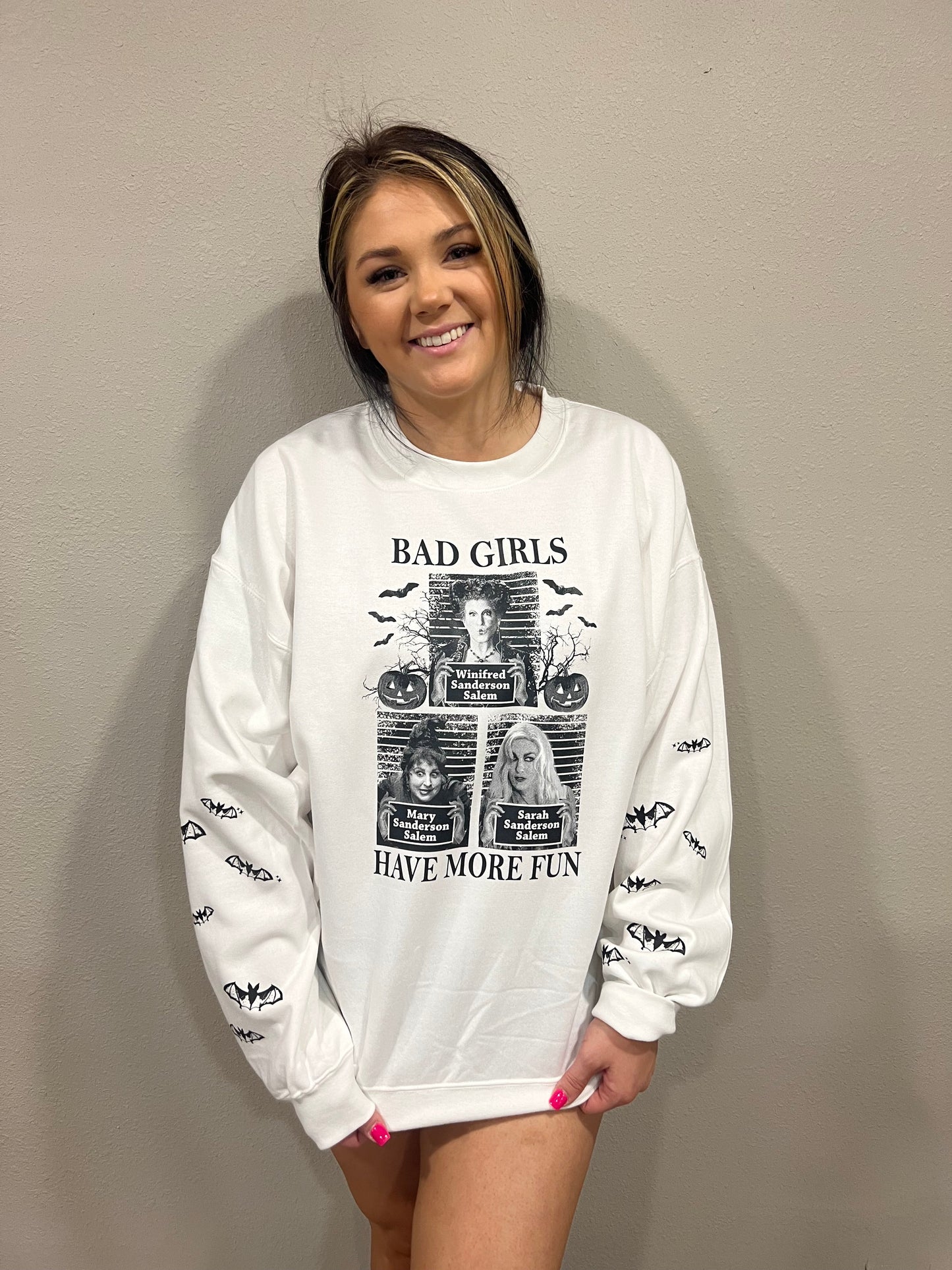 Hocus Pocus Bad Girls Have More Fun Gildan Soft Style Sweatshirt
