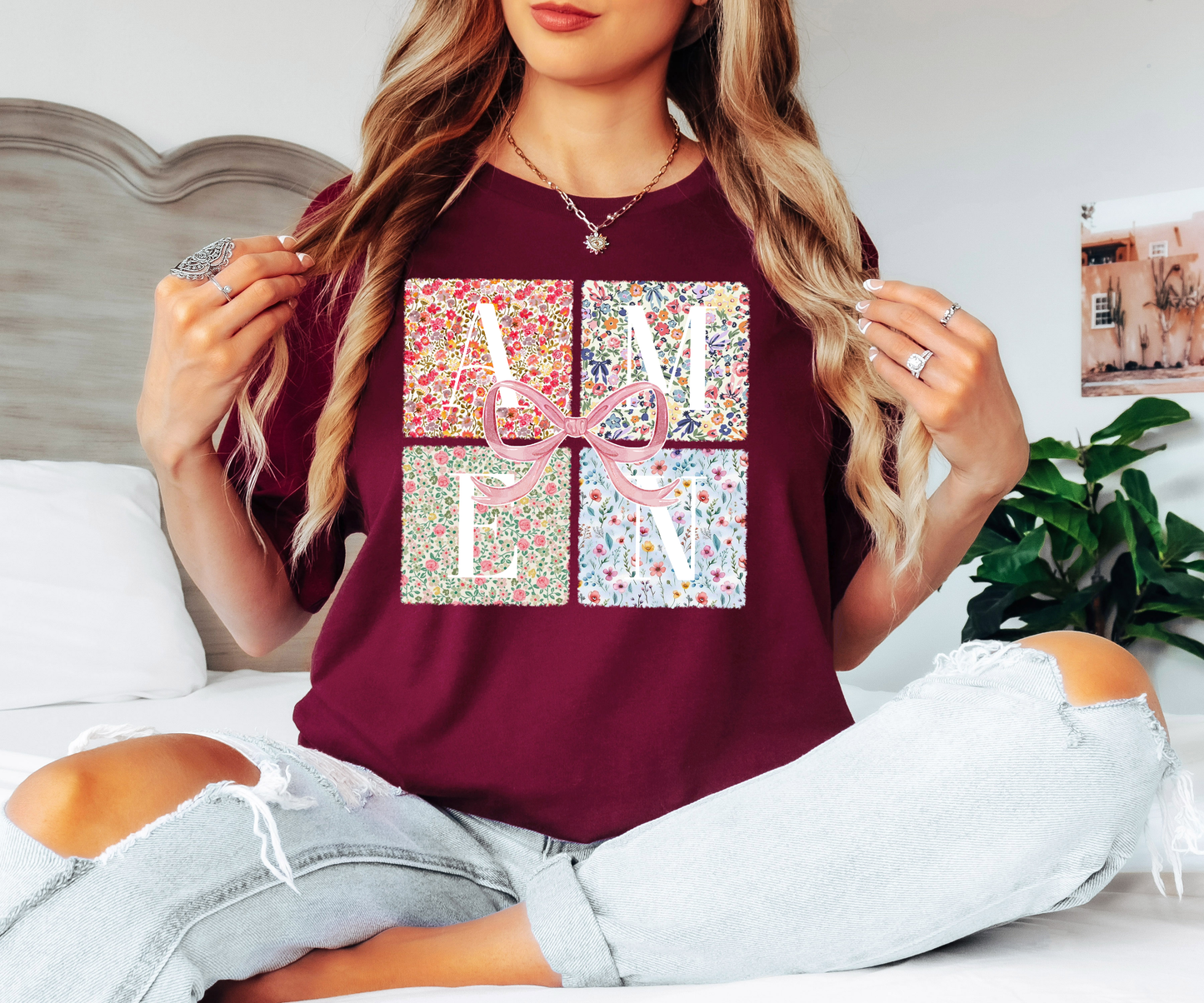 Amen Patchwork T-shirt or Sweatshirt