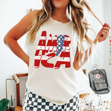 America Lightning Bolt Comfort Colors T-Shirt or Tank