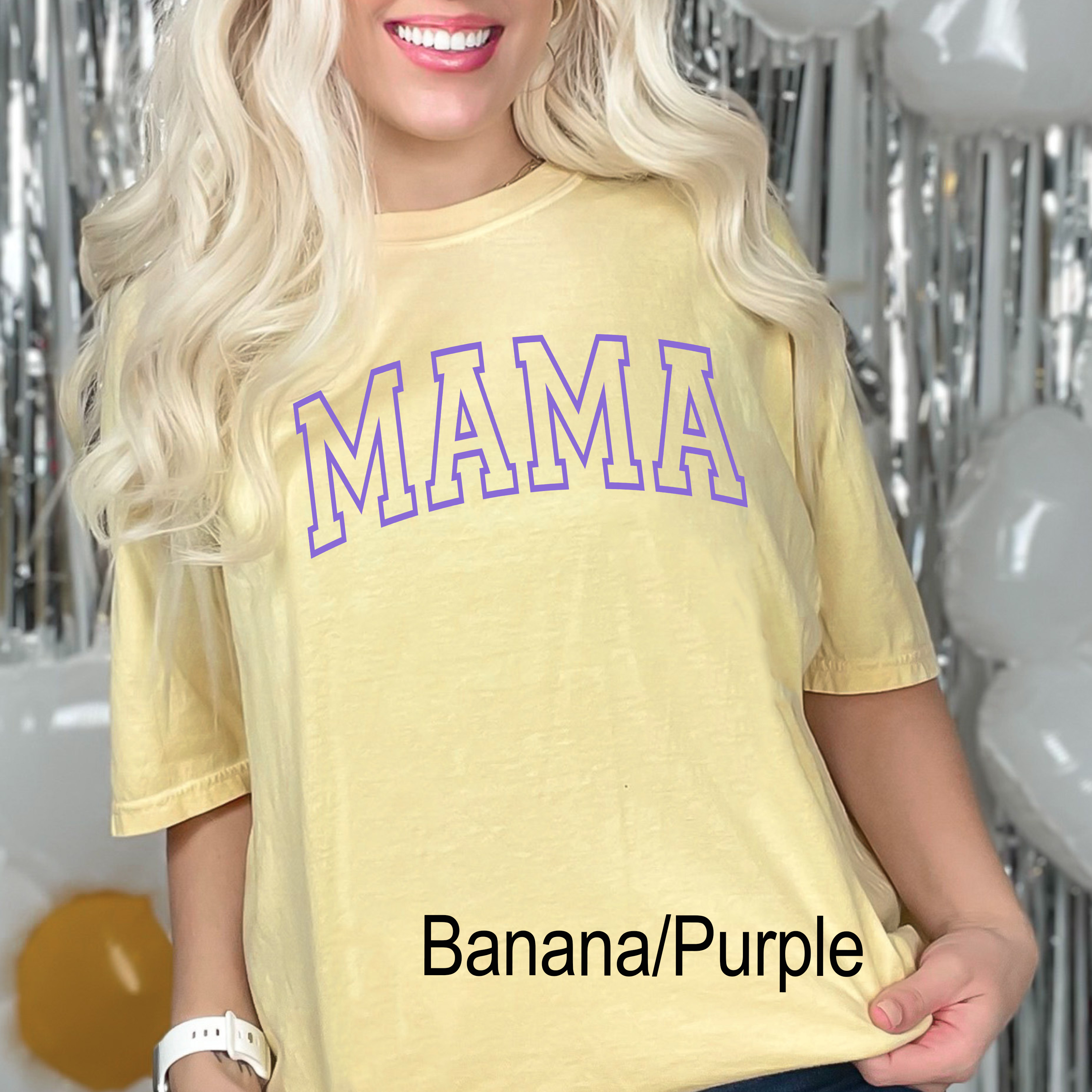 PUFF Mama Comfort Colors Banana T-Shirt