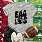 Distressed Eagles Bella Canvas T-shirt
