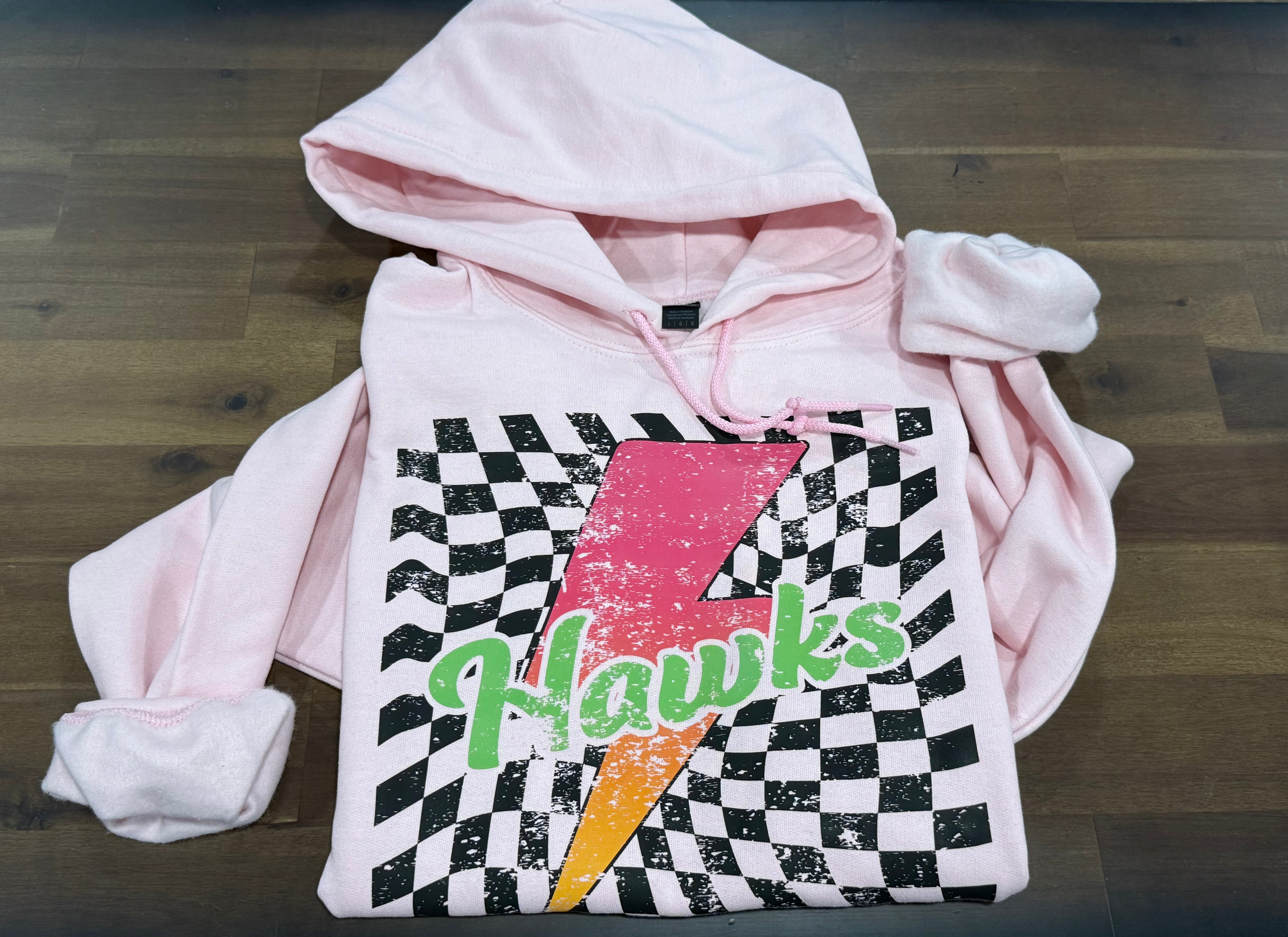 Heritage Trails Hawks Neon Bolt Youth Hoodie