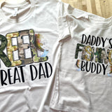 Reel Great Dad and Daddy's Fishing Buddy Bella Canvas T-Shirt