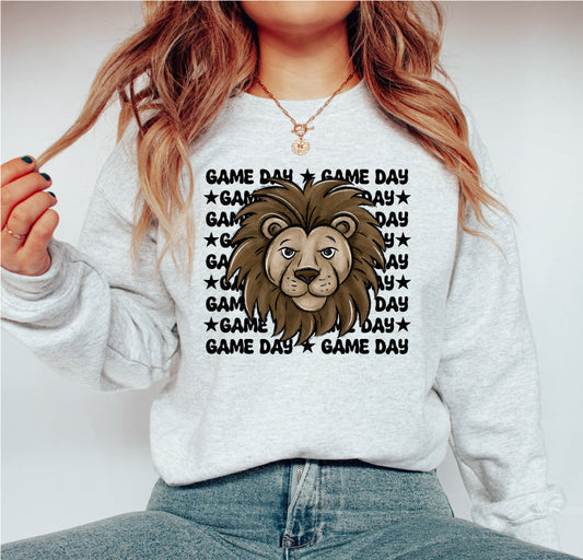 Game Day Lions  Sweatshirt or T-shirt