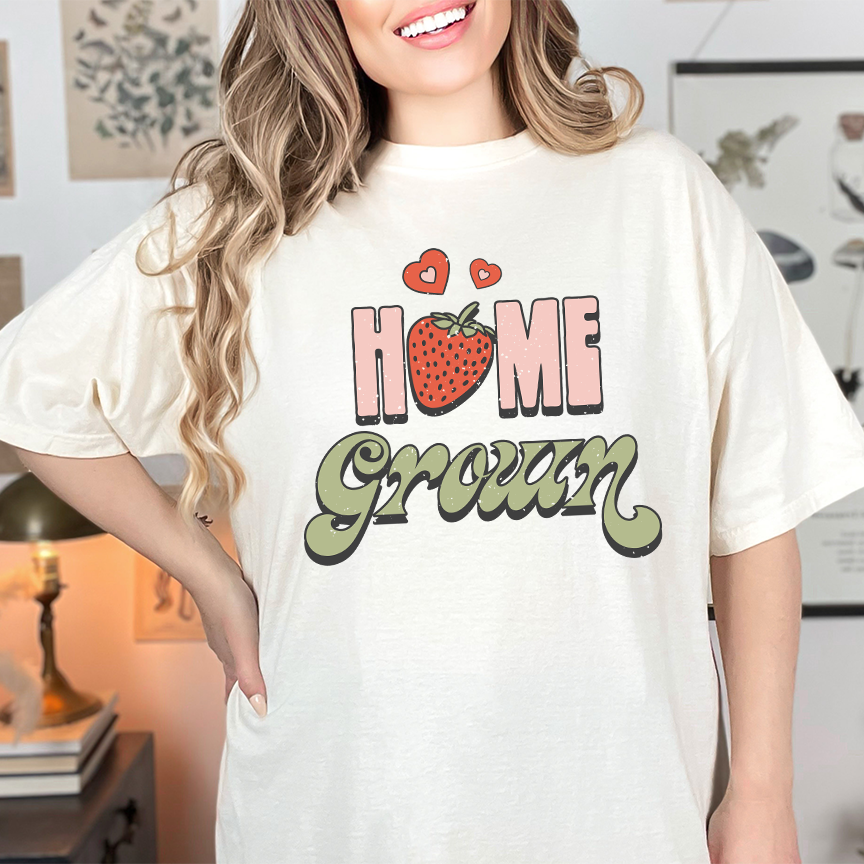 Home Grown Strawberry Comfort Colors T-shirt