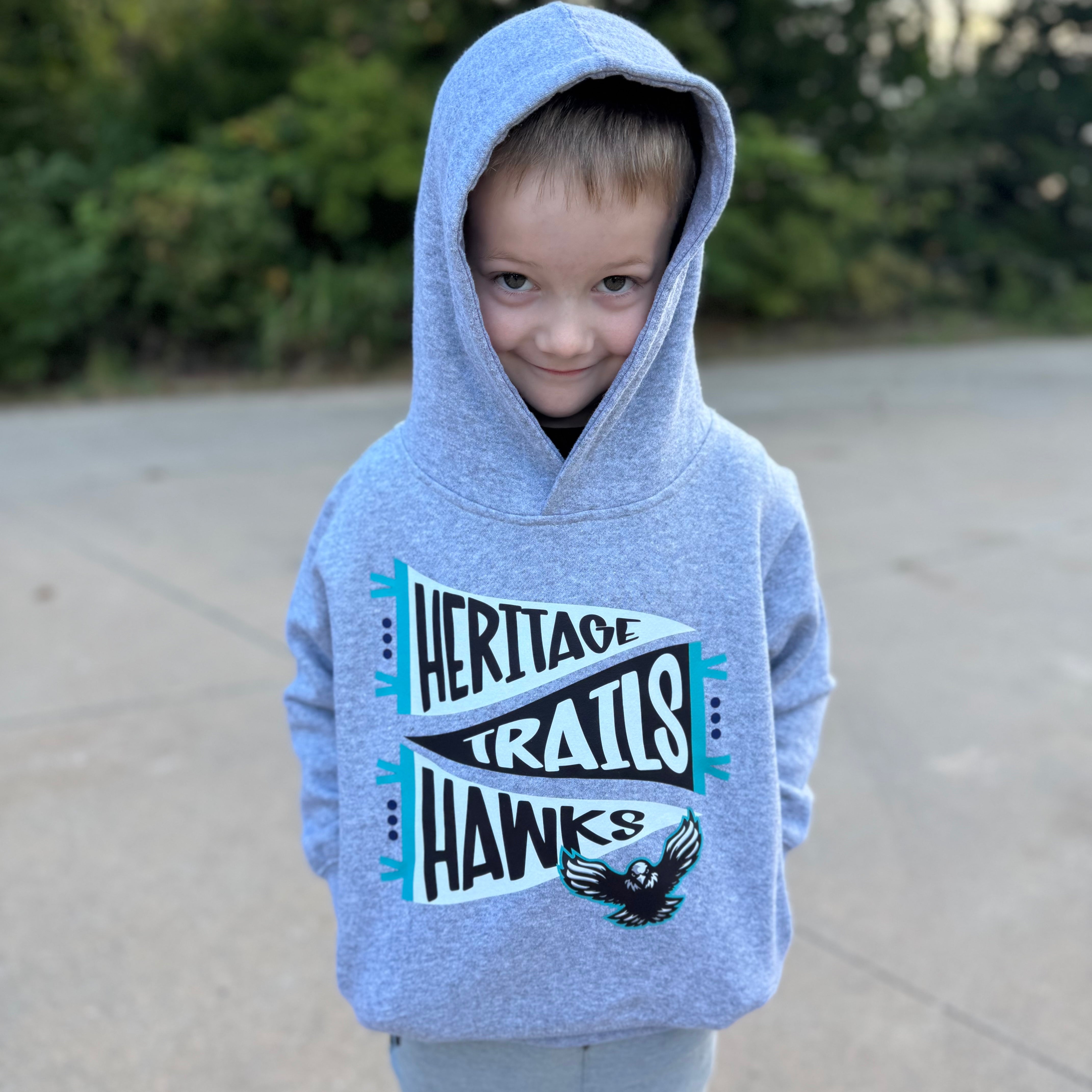 Heritage Trails Hawks Pennant Youth Hoodie