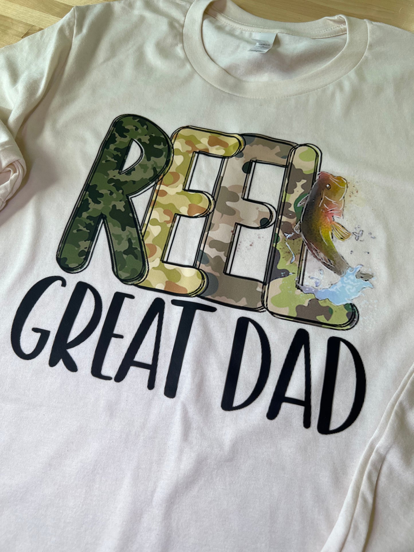 Reel Great Dad and Daddy's Fishing Buddy Bella Canvas T-Shirt