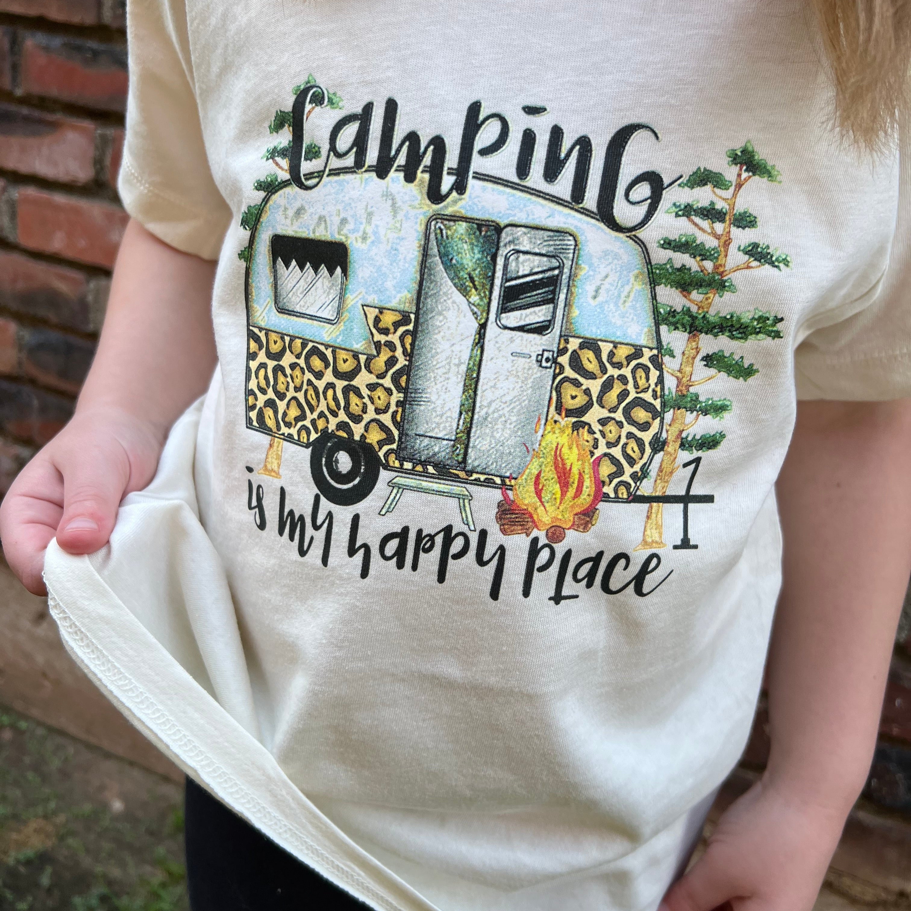 Camping is my Happy Place Mama Mini Gildan Soft Style