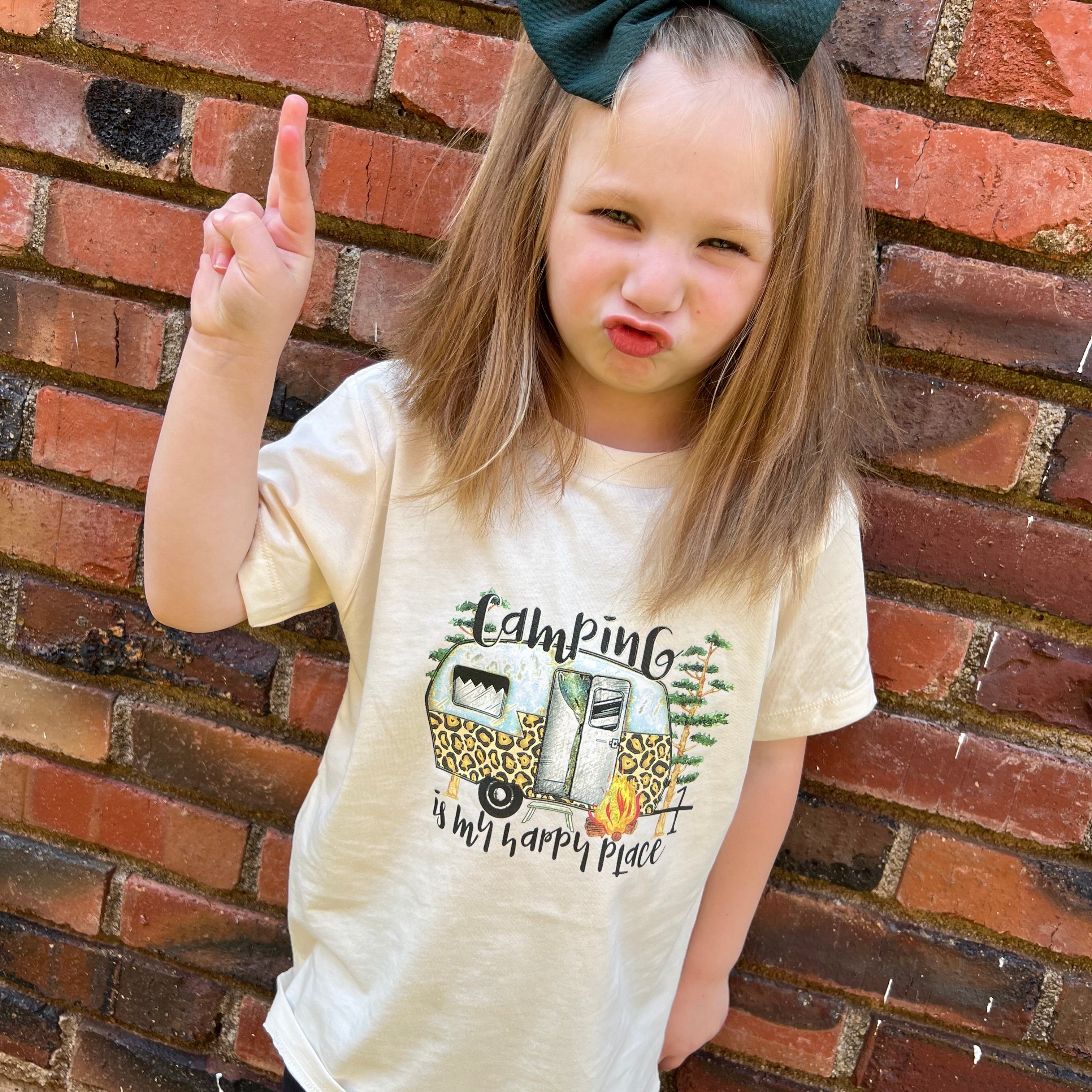 Camping is my Happy Place Mama Mini Gildan Soft Style