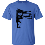Mens Rifle Flag Gildan T-shirt