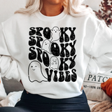 Distressed Retro Spooky Vibes  Heavy Blend Sweatshirt
