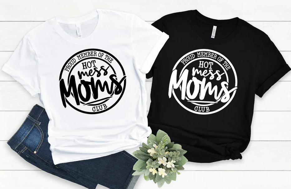 Hot Mess Moms Club Bella Canvas T-shirt