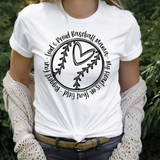 Loud and Proud Baseball Mama Bella Canvas T-shirt