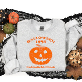 Distressed Halloween Pumpkin 1978 Sweatshirt or T-shirt