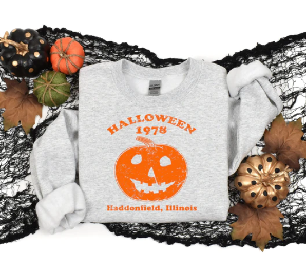 Distressed Halloween Pumpkin 1978 Sweatshirt or T-shirt