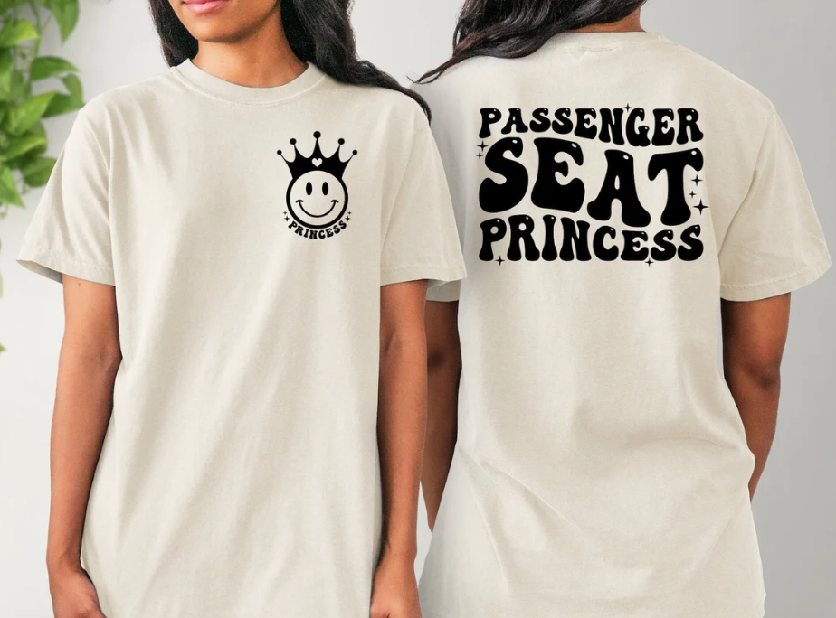 Passenger Seat Princess Comfort Colors T-shirt