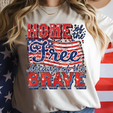 Home of the Free Because of the Brave Bella Canvas T-shirt