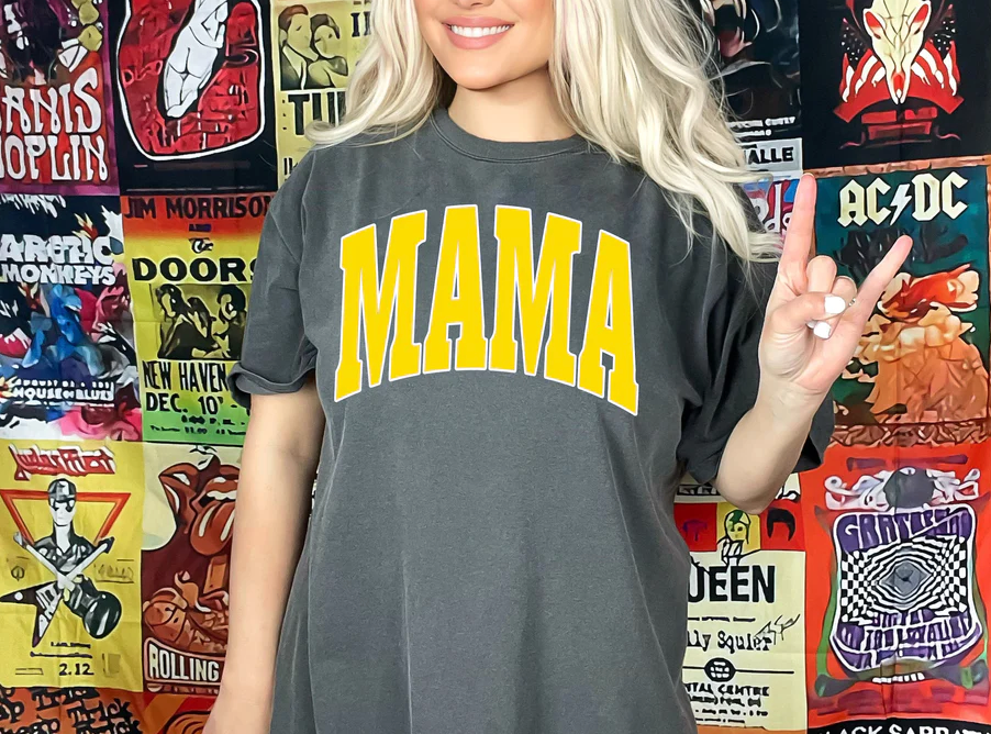 PUFF Varsity Yellow Mama Comfort Colors T-Shirt