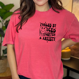Fueled By Iced Coffee and Anxiety Comfort Colors T-Shirt