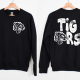 Distressed Tigers Stacked Grunge  Sweatshirt or T-shirt