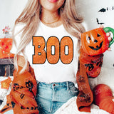 Halloween BOO Sequin Embroidery Effect  T-shirt or Sweatshirt